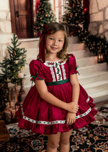Load image into Gallery viewer, Holly &amp; Ivy in Cranberry (Short Sleeve)
