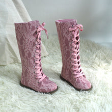Load image into Gallery viewer, Luxe Tall Lace Boots - ready to ship
