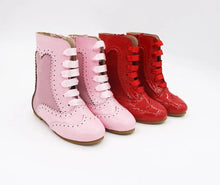 Load image into Gallery viewer, Esmeralda Spanish patent and suede boots
