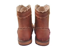 Load image into Gallery viewer, Maple lace scalloped boots
