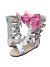 Load image into Gallery viewer, Cece's Sprinkle Gladiator Sandal pre-order

