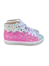 Load image into Gallery viewer, Sprinkle Glitter Hi Top Sneaker pre-order

