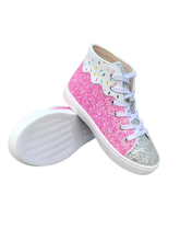 Load image into Gallery viewer, Sprinkle Glitter Hi Top Sneaker pre-order
