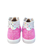 Load image into Gallery viewer, Sprinkle Glitter Hi Top Sneaker pre-order
