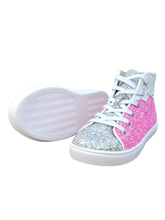 Load image into Gallery viewer, Sprinkle Glitter Hi Top Sneaker pre-order
