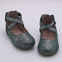Load image into Gallery viewer, Abigale bow back ballet flats - Shimmer &amp; Glitter - Three By The Sea Clothing
