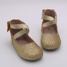 Load image into Gallery viewer, Abigale bow back ballet flats - Shimmer &amp; Glitter - Three By The Sea Clothing
