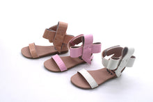 Load image into Gallery viewer, Natalie Patent Leather Bow Sandal
