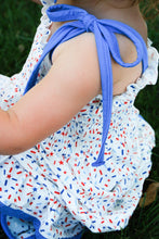 Load image into Gallery viewer, American Dream - Smocked Tie Strap Dress - Three By The Sea Clothing

