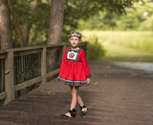 Load image into Gallery viewer, Aubrey Bow Shoes Patent red and black - Three By The Sea Clothing
