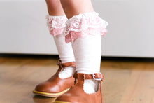 Load image into Gallery viewer, Bunny Lace Double Ruffle Socks - Three By The Sea Clothing
