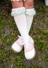 Load image into Gallery viewer, Bunny Lace Double Ruffle Socks - Three By The Sea Clothing
