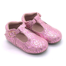 Load image into Gallery viewer, Camille Tbar - Shimmer suede - Three By The Sea Clothing
