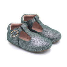 Load image into Gallery viewer, Camille Tbar - Shimmer suede - Three By The Sea Clothing
