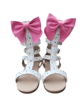 Load image into Gallery viewer, Cece's Sprinkle Gladiator Sandal pre - order - Three By The Sea Clothing
