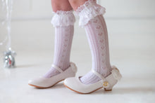 Load image into Gallery viewer, Cherie Amour Heart lace stocking - Three By The Sea Clothing
