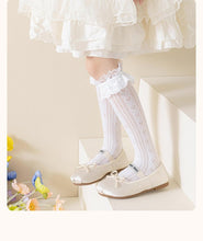Load image into Gallery viewer, Cherie Amour Heart lace stocking - Three By The Sea Clothing
