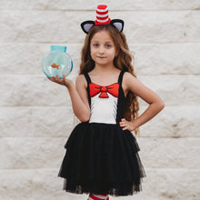 Load image into Gallery viewer, Clever Cat Dress (Cats, Hats &amp; Chaos) - Three By The Sea Clothing
