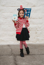 Load image into Gallery viewer, Clever Cat Dress (Cats, Hats &amp; Chaos) - Three By The Sea Clothing
