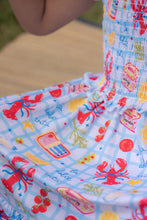 Load image into Gallery viewer, Coastal Summer Smocked Dress - Three By The Sea Clothing
