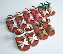 Load image into Gallery viewer, Daisy Leather Sandals - Three By The Sea Clothing
