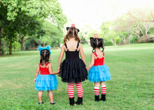 Load image into Gallery viewer, Double Trouble Dress (Cats, Hats &amp; Chaos) - Three By The Sea Clothing
