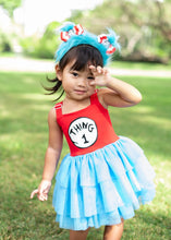 Load image into Gallery viewer, Double Trouble Dress (Cats, Hats &amp; Chaos) - Three By The Sea Clothing
