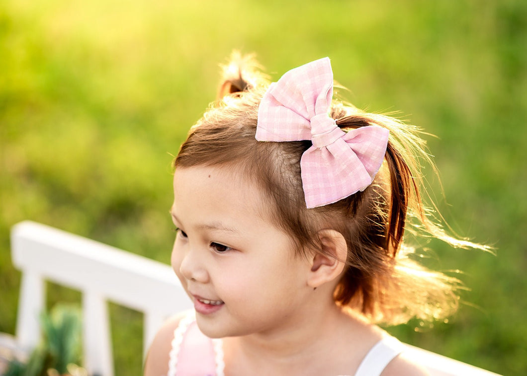 Dusty Pink Loppsie - Bows - Three By The Sea Clothing
