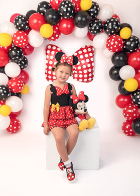 Fab - Bow - Lous Romper Red - Three By The Sea Clothing