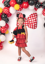 Load image into Gallery viewer, Fab - Bow - Lous Romper Red - Three By The Sea Clothing

