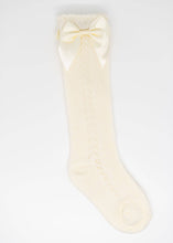 Load image into Gallery viewer, Fall Socks 2023 - Side Crochet (With Satin Bows) - Three By The Sea Clothing
