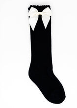 Load image into Gallery viewer, Fall Socks 2023 - Side Crochet (With Satin Bows) - Three By The Sea Clothing
