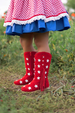 Fast cars and freedom cowboy boots - Kids and Adult - Three By The Sea Clothing