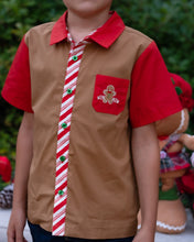 Load image into Gallery viewer, Gingerbread Lane - Boy Shirt - Three By The Sea Clothing

