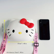 Load image into Gallery viewer, HK Kitty silicone bag purse - Three By The Sea Clothing
