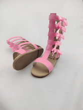 Load image into Gallery viewer, JoJo Bow Glitter Gladiators - Three By The Sea Clothing

