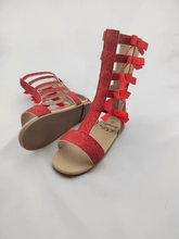 Load image into Gallery viewer, JoJo Bow Glitter Gladiators - Three By The Sea Clothing
