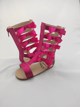 Load image into Gallery viewer, JoJo Bow Glitter Gladiators - Three By The Sea Clothing
