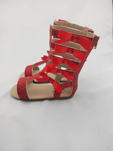 Load image into Gallery viewer, JoJo Bow Glitter Gladiators - Three By The Sea Clothing
