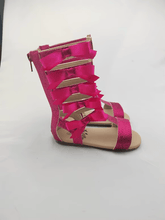 Load image into Gallery viewer, JoJo Bow Glitter Gladiators - Three By The Sea Clothing

