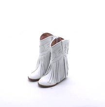 Load image into Gallery viewer, Jolene Fringe Leather Cowgirl Boots - runs narrow, size up! - Three By The Sea Clothing
