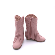 Load image into Gallery viewer, Jolene Fringe Leather Cowgirl Boots - runs narrow, size up! - Three By The Sea Clothing
