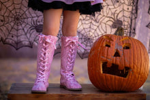 Load image into Gallery viewer, Luxe Lace Tall Boots pre - order - Three By The Sea Clothing
