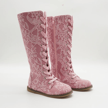 Load image into Gallery viewer, Luxe Lace Tall Boots pre - order - Three By The Sea Clothing
