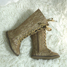 Load image into Gallery viewer, Luxe Lace Tall Boots pre - order - Three By The Sea Clothing
