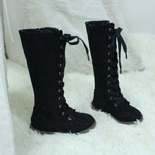 Load image into Gallery viewer, Luxe Lace Tall Boots pre - order - Three By The Sea Clothing
