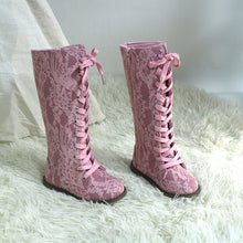 Load image into Gallery viewer, Luxe Lace Tall Boots pre - order - Three By The Sea Clothing

