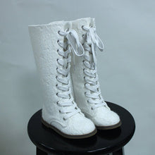 Load image into Gallery viewer, Luxe Lace Tall Boots pre - order - Three By The Sea Clothing
