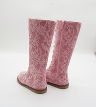 Load image into Gallery viewer, Luxe Lace Tall Boots pre - order - Three By The Sea Clothing
