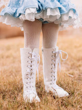 Load image into Gallery viewer, Luxe Lace Tall Boots pre - order - Three By The Sea Clothing
